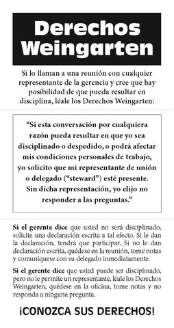 Tarjetas de Derechos Weingarten (100)