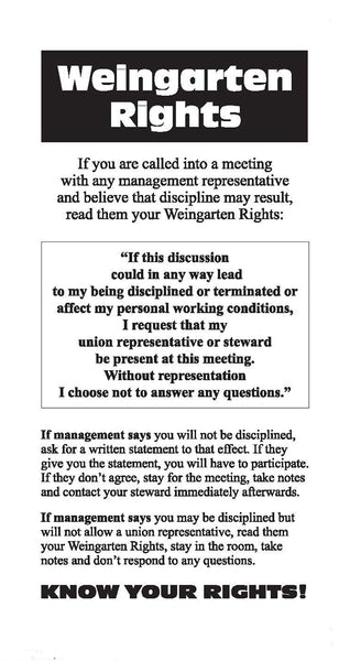 Weingarten Rights Cards (100) – tdu store